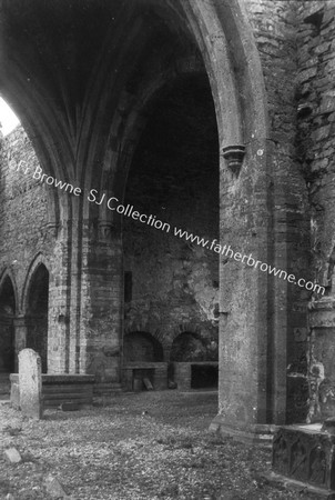 JERPOINT ABBEY DETAILS ACROSS TRANCEPT NOTE NORMAN GOTHIC